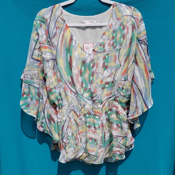 Joy Joy Tops - Joy Joy Flowy Top Size L NWT Joy Joy Tops - Joy Joy Flowy Top Size L NWT